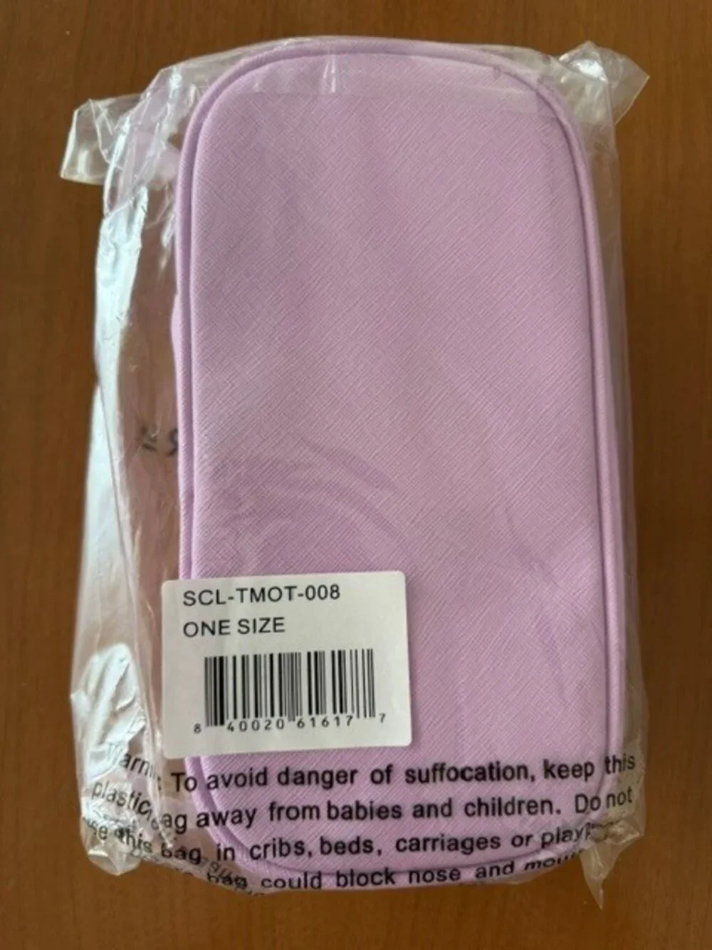NEW NWT STONEY CLOVER LANE SCL MIRROR POUCH ZIPPER TEXTURED LEATHER $128